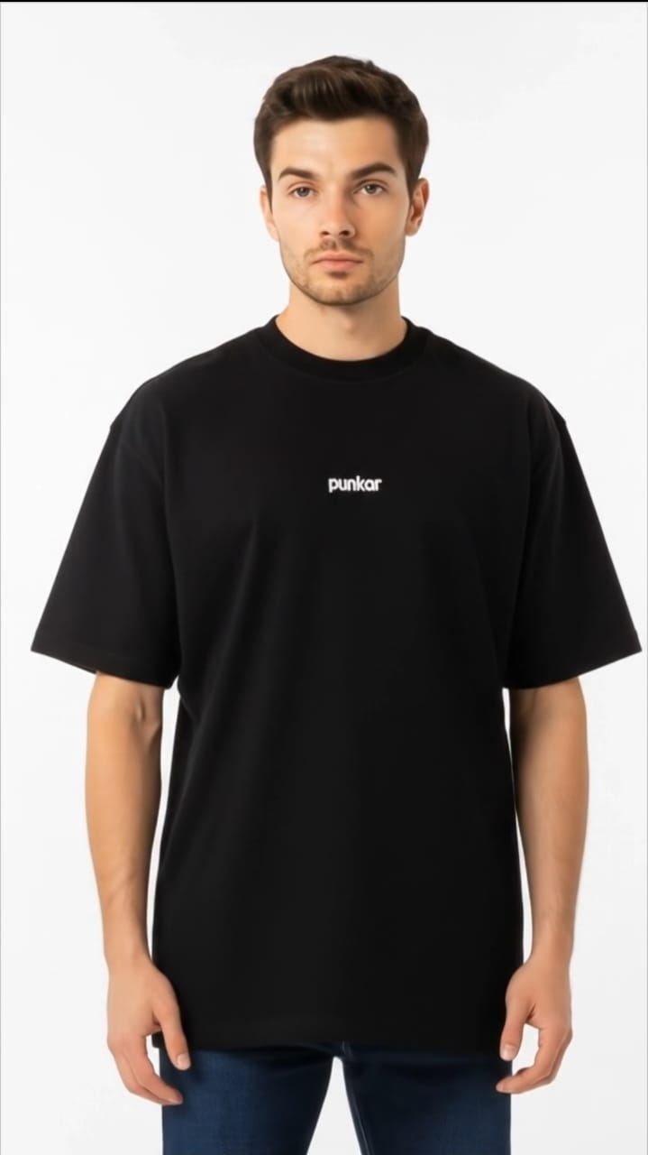 PUNKAR™ Stay High' Oversized Black T-Shirt |