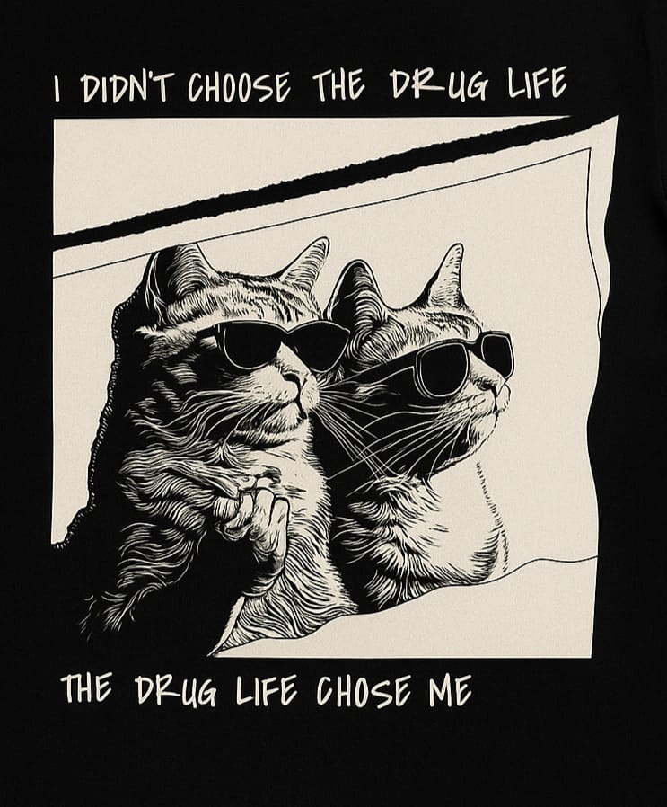 Punkar™ Portal Attitude Graphic T-Shirt – Black