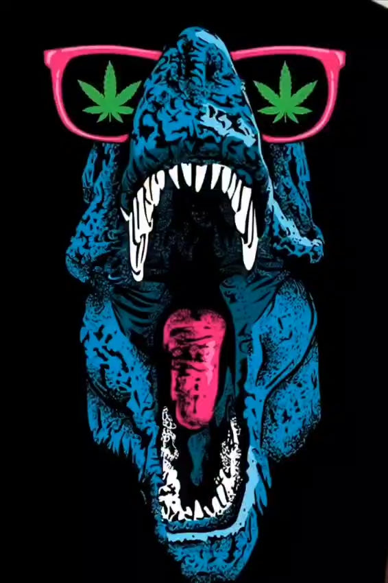 The "Dino Gaze" Oversized T-Shirt Punkar™